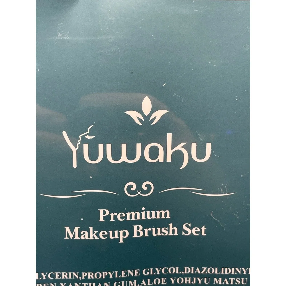 Yuwaku Premium Makeup Brush Set New Sealed Teal Blue Box Beauty Tool Kit Gift